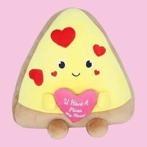 NWT Play Right Hug Me Pizza with Heart 15" Food Plush Gift Toy Valentine's Day